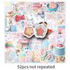 52 Blue Pink Ins Style Graffiti Stickers Personalized Korean Small Fresh Guka Decorative Laptop Mobile Phone Case Stickers