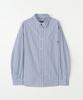 TOFFEE Letter Stripe Shirt (Blue/Navy)