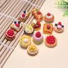 3D Kawaii Resin Cake Bread Parts Doll House Miniature Figures Scrapbook Supplies Flatback Accessories 100PCS