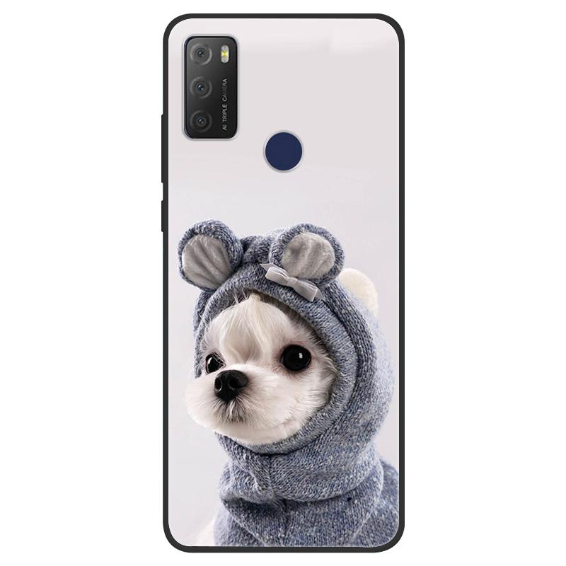 For TCL 20Y Case Girl Cat Flower Soft Silicone Back Wolf Shell for TCL 20E 6125F Fundas Phone Cover For TCL20Y 6156D 20 E Coque