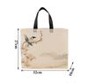 Canvas Tote Bag Horizontal Design 27x32x10 Cm with Double Handles Durable Material Multipurpose Use Lightweight and Portable