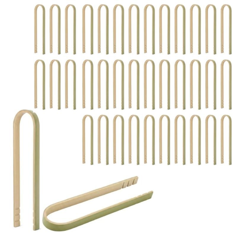 

36Pieces Small Bamboos Clip 10cm Strong Wood Peg Food Presentation Tongs for Crafting Organizing and Hanging Small Items 1