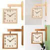 Wall Clock Elegant Creative Compact Double Sided 360 Degree Rotation Home Decoration for Office Hotel Classroom Bedroom Home