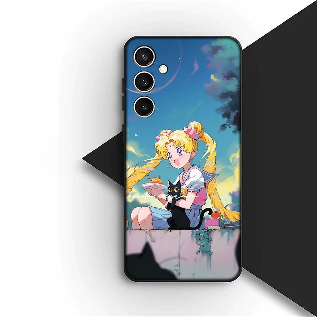 Cover for Apple iPhone 17 Pro XS Max Air 6 7 8 Plus 5 + SE 2022 SE2 16E 8+ Casing Phone Case Girl S-Sailors-Cartoon Moon