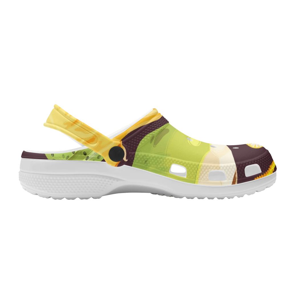 Cartoon Printed EVA Clogs Men Women Lightweight Flexible Slip On Casual Footwear Soft Sole Summer Sandals Casual Daily Wear
