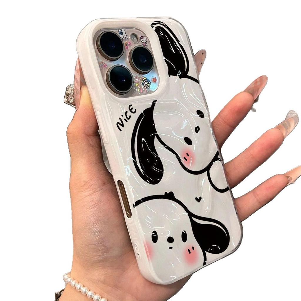 Meteorite Pattern for Apple 14promax Mobile Phone Case Air Bag Anti-fall Mobile Phone Case Caseti Hollow Jelly Color Protective Cover