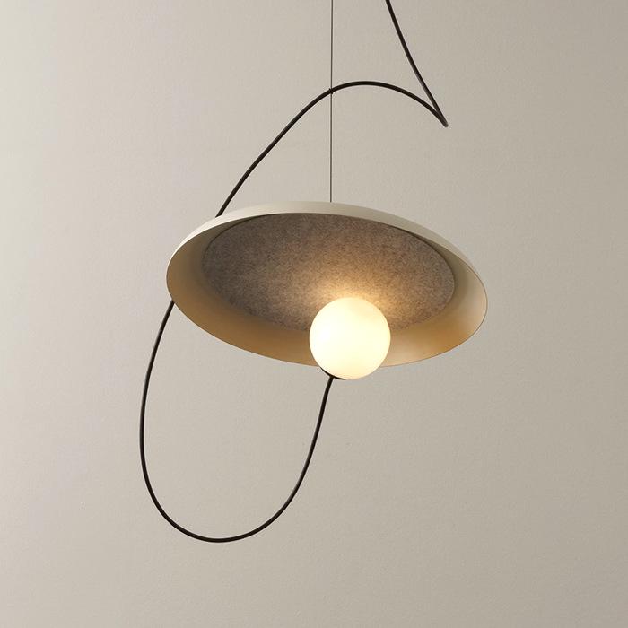 Nordic Minimalist Wabi-Sabi Adjustable Bedside Pendant Lamp
