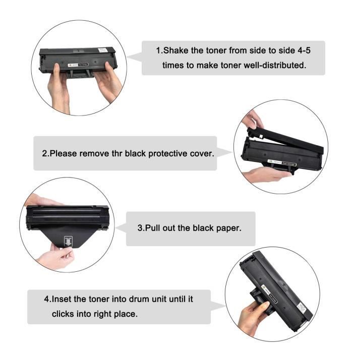 EBY Cartouche de Toner Compatible Samsung MLT-D111S 111S pour Samsung Xpress SL-M2022W SL-M2070W SL-M2078W SL-M2026W SL-M2078 SL