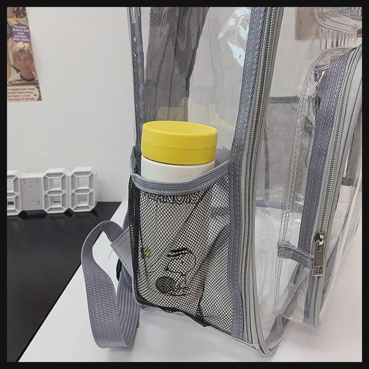 Transparent Waterproof PVC School Backpack - Large Capacity, Hot Sale