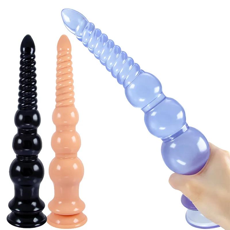 Obrovský simulačný dildo Sexshop Mäkký penis so silnou prísavkou Nástroj na ženskú masturbáciu Zadok Zátka Prostata Masážny stimulátor