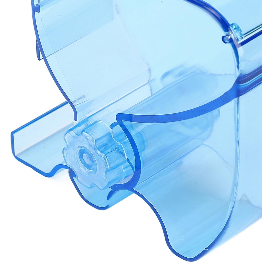 Zahnwatte Rollenbox Blau Sicher Robust Stromlinienförmiges Design Kardioider Watte Rollenspender