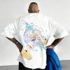 Nadměrné pánské tričko Dámské tričko s krátkým rukávem Streetwear Ležérní grafická trička Nová letní móda Oblečení Y2k