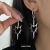 2024 Punk Thorn Heart Earrings For Women Trend Titanium Steel Gothic Heart Drop Earrings Hip Hop  Wholesale
