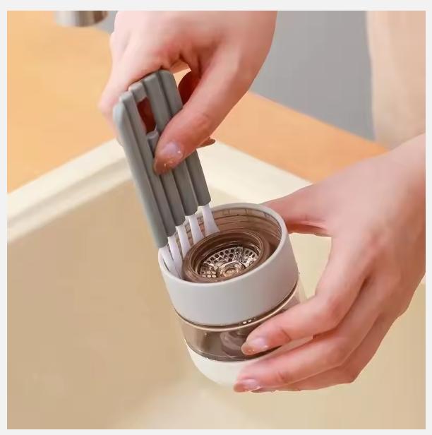 2025 Multifunctional Flexibil Gap Perie Capac Canelura Sticlă Sticlă Gap Perie de uz casnic peri moi Perie de curățare Instrument de bucătărie