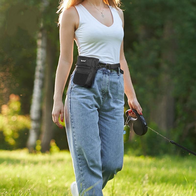 Õues kasutamiseks mõeldud kaasaskantav treeningkoerte suupistekott Lemmikloomatarbed Tugev kulumiskindlus Suure mahutavusega kutsikatooted Vöökott Vastupidav