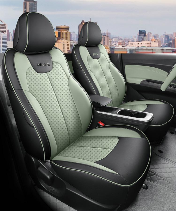 Nezha V Full Leather Car Seat Cushion Set - Universal, Four-Season, Five-Seat Model