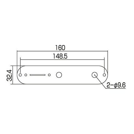 GOTOH RELIC TL Control Plate Relic Chrome CP-10