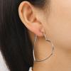 European Exaggerated Heart Hoop Earrings for Women Gold Color Metal Hollow LOVE Hearts Loop Earrings Aretes De Mujer 2024