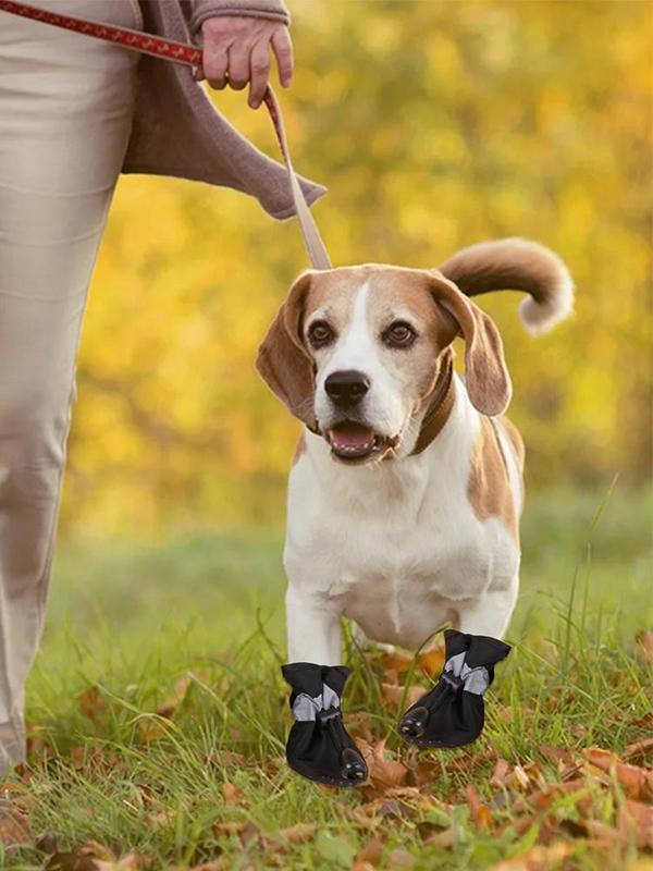 Waterproof Dog Shoes Waterproof Antiskid Puppy Shoes Anti slip Rain Boots Dog Paw Protector Pet Booties Pet Paw Accessories