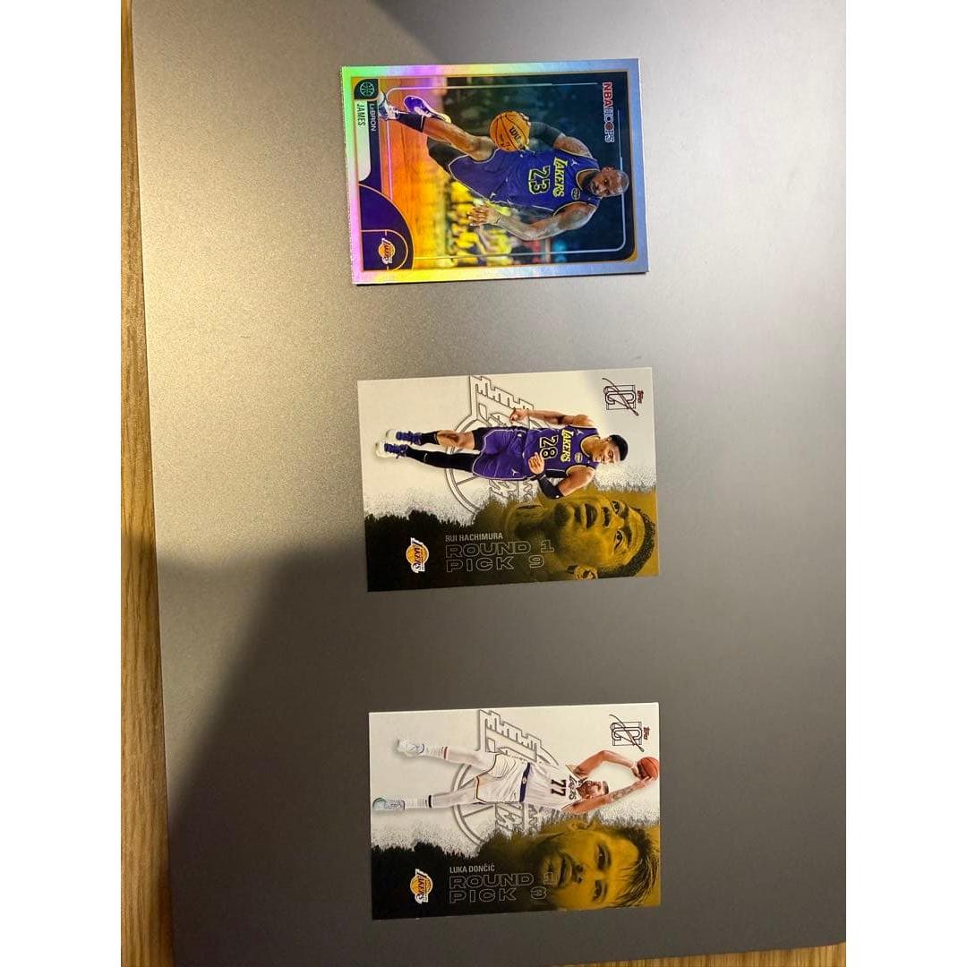 Used LeBron James Rui Hachimura Luka Doncic 3 NBA cards