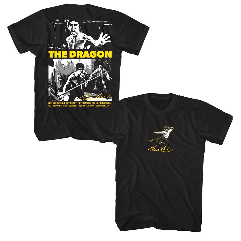 Bruce Lee as The Dragon Men T Shirt XL