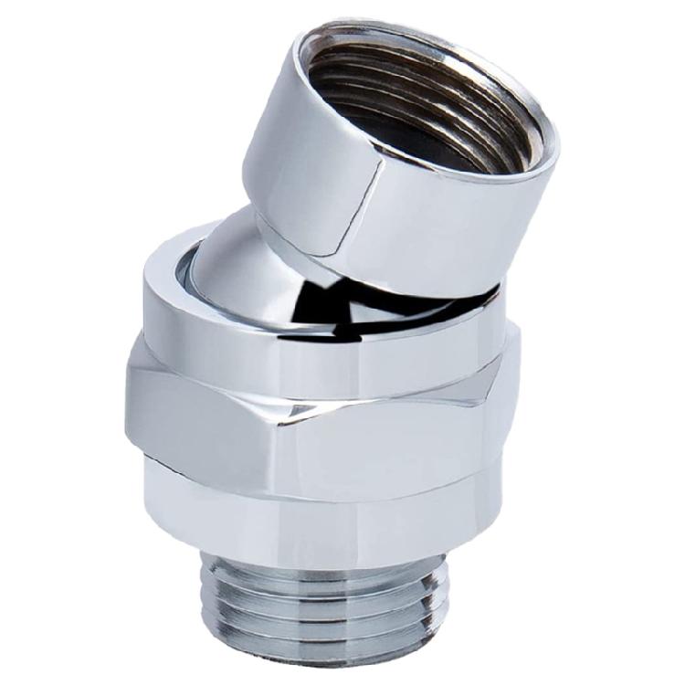 Adjustable Showerhead Connector Brass Shower Connector Balls Joint Replacement Shower Arm Extension Shower Connector 1