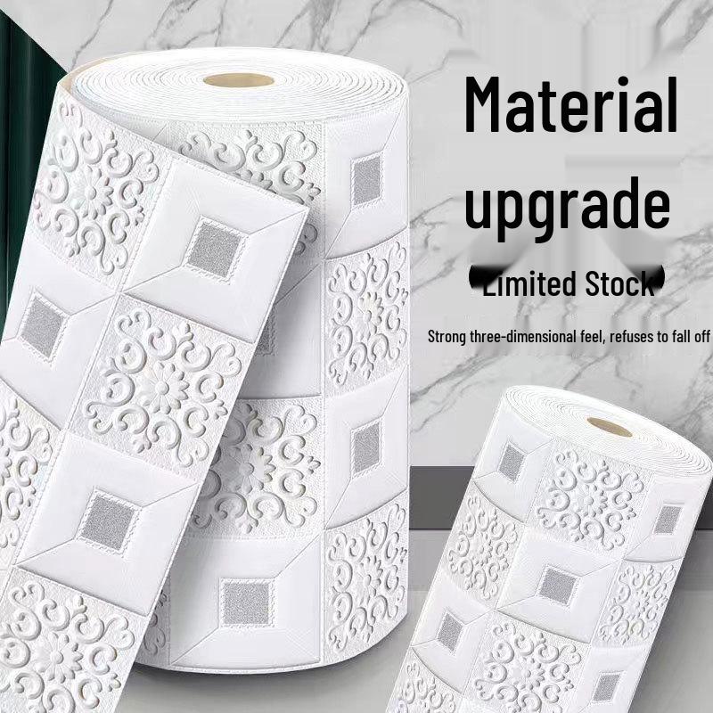 3D Waterproof Self-Adhesive Wall and Ceiling Wallpaper for Living Room and Bedroom Decor.