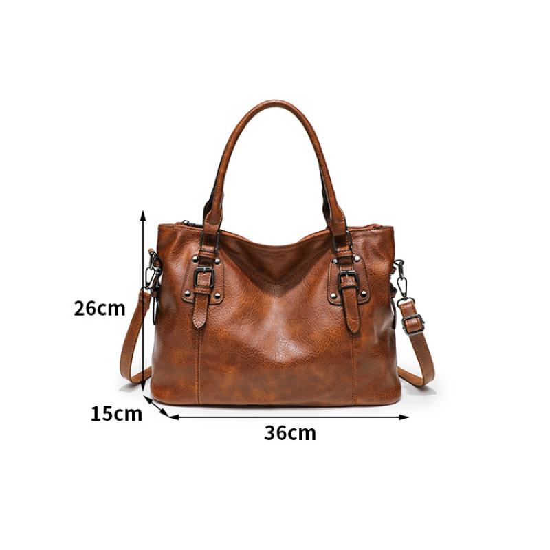 Einfache Retro-Tragetasche 2025 Neu Großvolumige Textur Handtasche Mode All-Match Damen Schulter-Umhängetasche