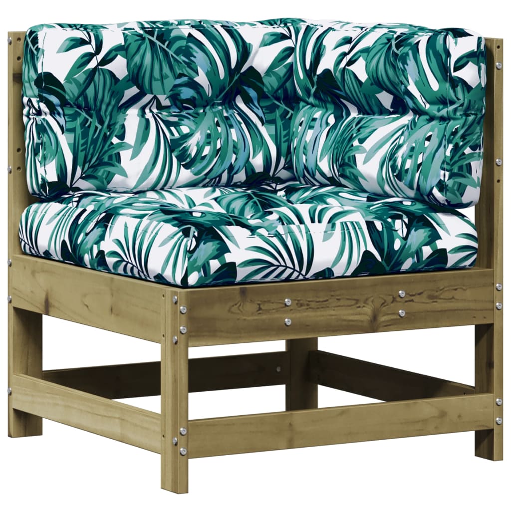5 Piece Garden Lounge Set with Cushions Pressure Treated Pine Wood