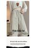 Women's Summer Linen Wide-Leg Pants - Casual Loose Fit, Breathable Straight Drape, Lazy Style, Yamamoto Inspired