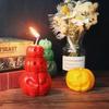 Halloween Kreativ Håndlaget Gresskarlys Silikonform DIY Lyslaging Såpe Resin Sjokolade Bivoksform Julegaver