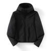 Reversible Hooded Cotton Jacket - Unisex Casual Outerwear for Autumn/Winter 2025