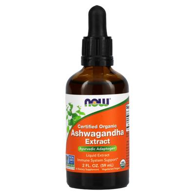 NOW Foods, Bio-zertifiziert, Ashwagandha-Extrakt, 2 fl oz (59 ml)