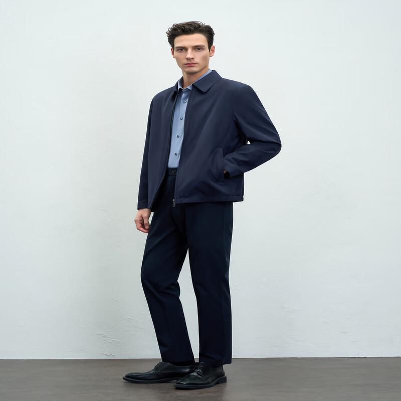 EMZ Ordos Men's Silk Blend Business Jacket