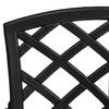 Vidaxl Garden Chairs, 6 Pcs, Cast Aluminium, Black