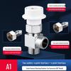 Dual Outlet Washing Machine Faucet Splitter Valve
