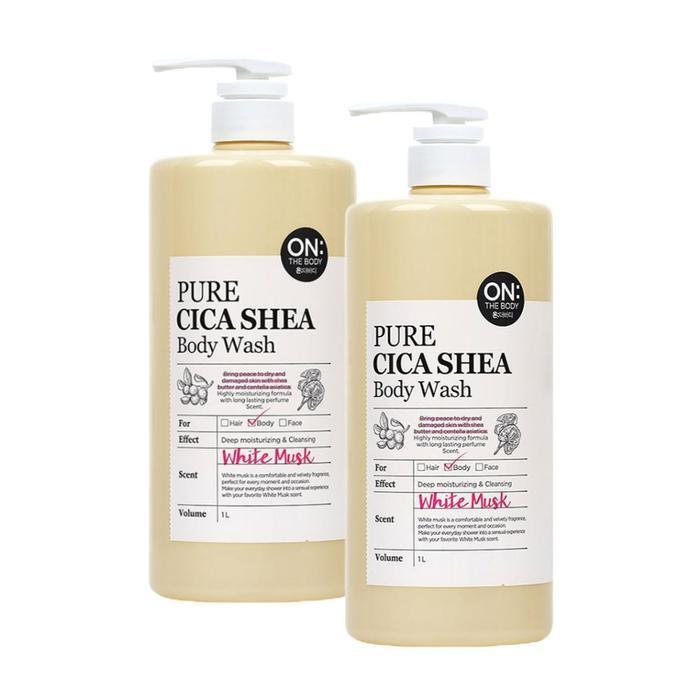 

ON THE BODY Pure Cica Shea White Musk Body Wash 1L x 2 (15235933)