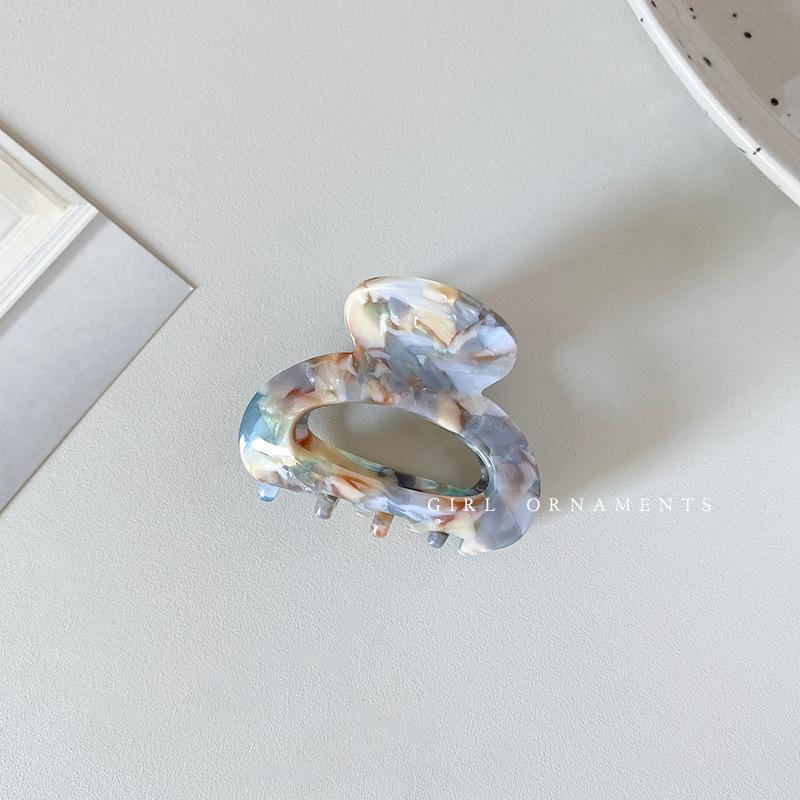 New Women Hair Claw Small 4.5cm Acetate Hair Clips Elegant Colorful Hollow Out Claw Clip Girls Hair Accessories Hairclip