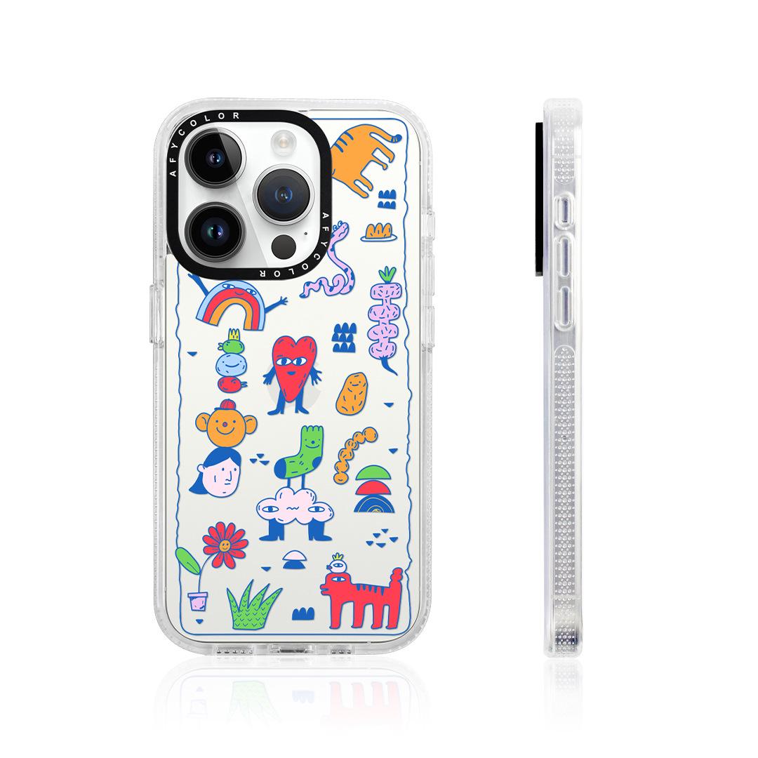 

Летний модный прозрачный защитный чехол для iPhone 15 Pro Max / 14 Caseti iPhone 17 Pro