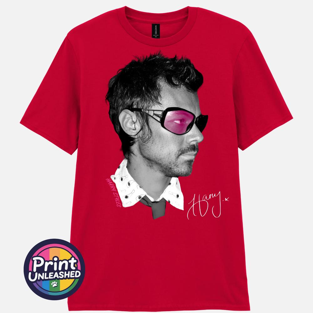 Harry Styles TShirt Harry Image Printed Signature Tee Unisex Multiple Colours M