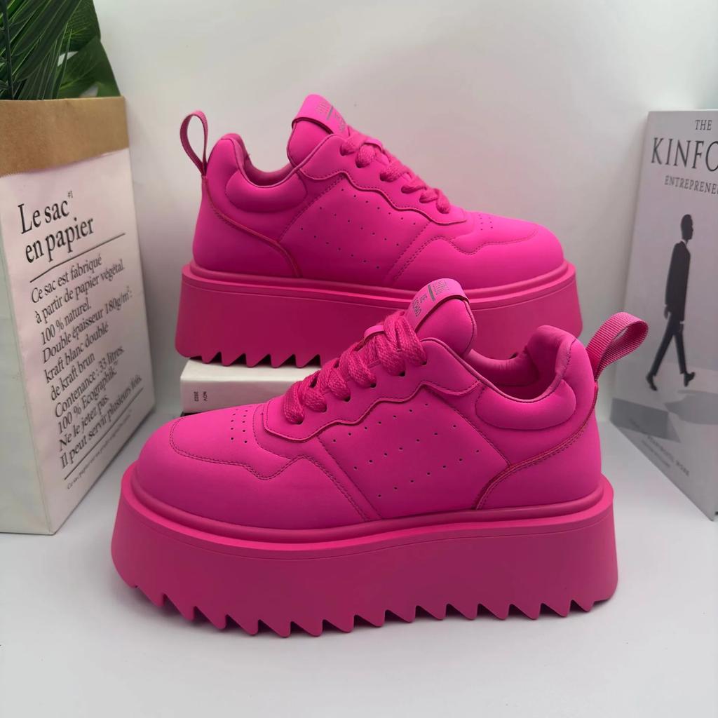 High Top Sneaker Men Designer White Board Shoes Fashion Artificial Leather Breathable Height Increased Flat Platform Sport Shoes