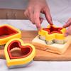 Stainless Steel Dinosaur & Heart Sandwich and Cookie Cutter Set