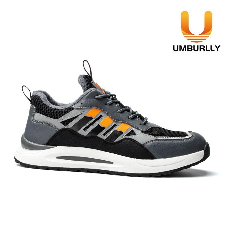 Customized Processing Winter Cotton Labor Insurance Shoes Men's Anti-smashing and Anti-piercing Safety Shoes Work Shoes Steel Baotou Construction Site