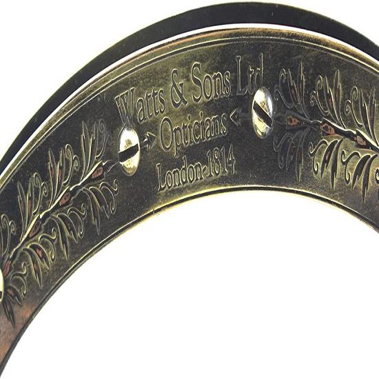 Antique Desk Magnifying Glass Vintage Map Reader Lens Brass Folding22.86 X15.24cm Brass