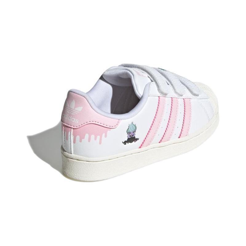 Adidas Originals SUPERSTAR Abrasion Resistant Low Top Kids' Skateboarding Shoes Pink Children Aged 3 7 Years Old Sneakers IE8250