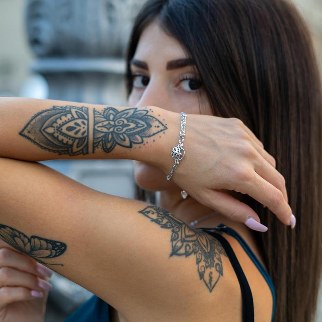 Life Tree Bracelet Jewelry 925 Silver 18K Gold Bracelet Women Chain Girls Jewelry Gift Birthday Women's