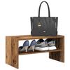 Stackable Shoe Rack Vintage Wood Look 60 X 30 X 30.5 Cm