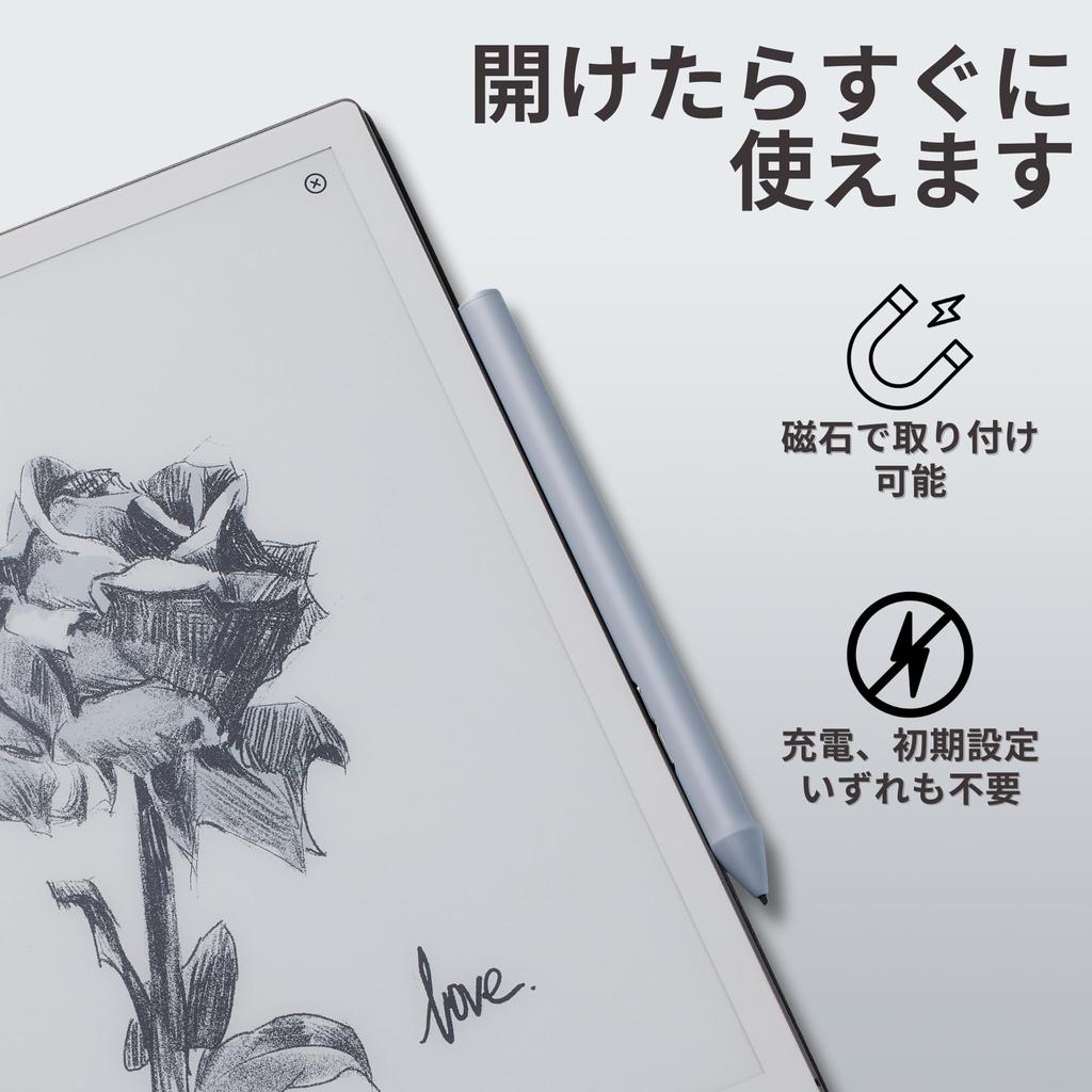 King Write SY05 Grauer EMR-Stift für Galaxy Note Fujitsu Quaderno mit Hoher Bis zu 4096 Druck Palmenerkennung und Radierer (Gen.2/Gen.3C) Genauigkeit, Pegel,