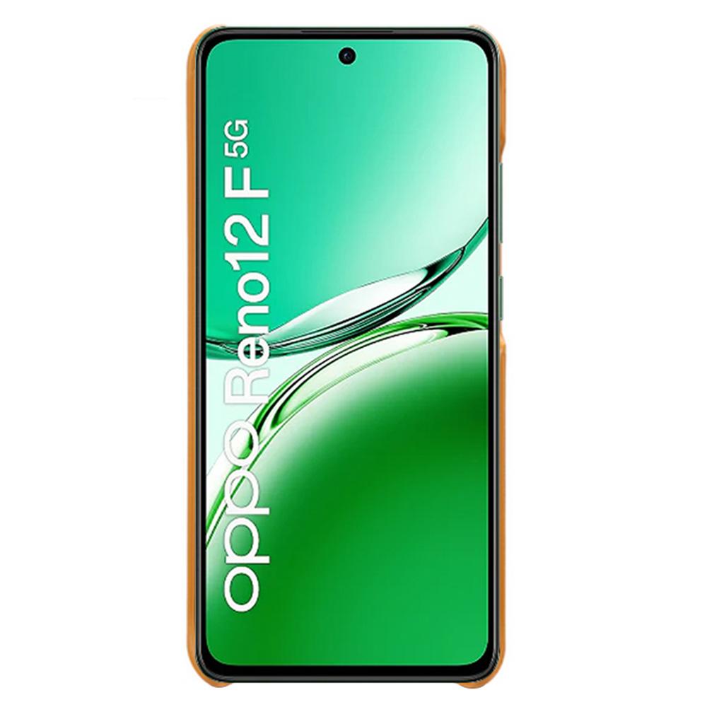 For Oppo Reno12 F 5G Case Dual Card Slots PU Leather+Hard PC Phone Cover