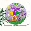 2d Flat 20*20cm, Carnival Welcome Sign, Rural Wooden Wall Art Belt Festival Decoration, Very Suitable for Bars, Cafes, restaurant, Home Decoration.